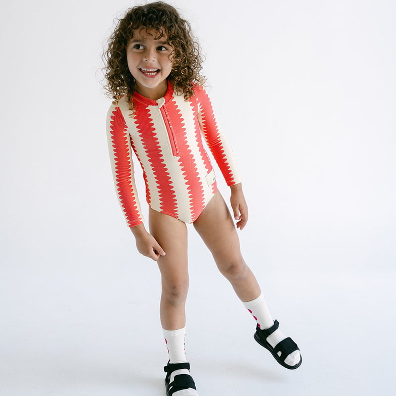 PEKPI 5Y水着　セットアップ PEKPI] Girls Full Piece Swimsuit / Watermelon