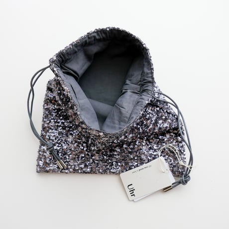 [Uhr] Spangle Pouch Bag / Silver, Leopardのみ
