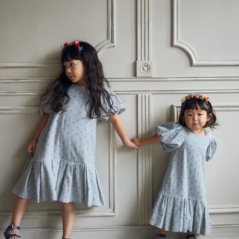 Uhr] Heart Mom Dress / Light Blue | Sun Sea Days