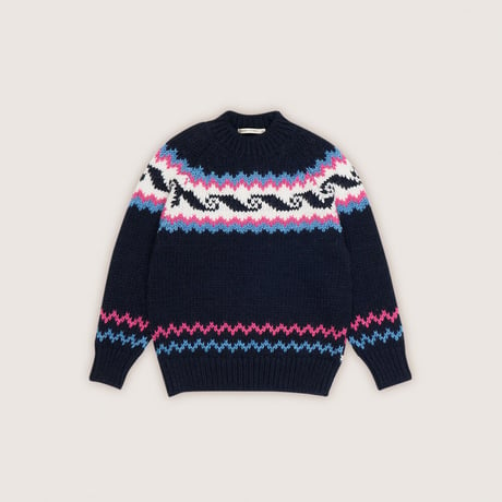 [the new society] Andy Jumper Round Neck /  Blue 2,4Yのみ