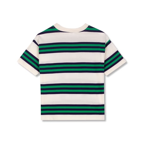 [Wynken]  TRIPLE STRIPE TEE / NAVY×GREEN