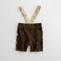 [yun baby.] Half Pants with suspenders 80-100 / Brown
