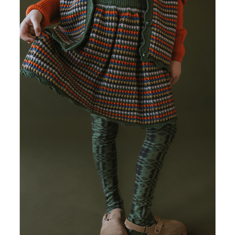 MABLI　マブリ　ニットスカート　2y MABLI]【 LAST1！！】BRITHLEN SKIRT | MELON | RonR