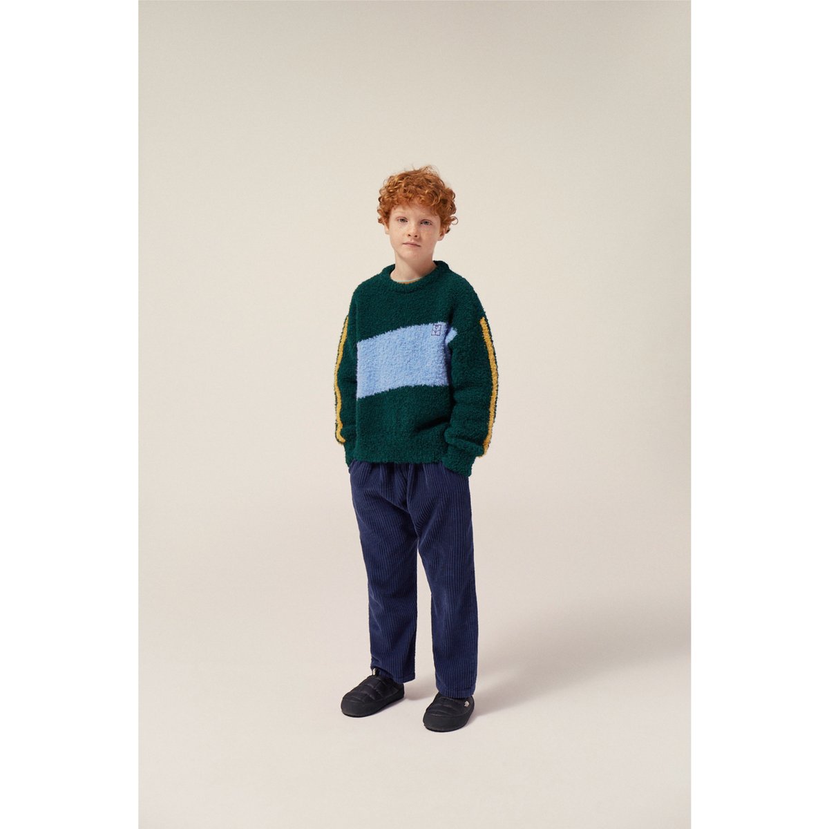 トップス The campamento sweatshirt 25aw 4y 残り1点(4y) the campamento/Color Block Polar Sweatshirt