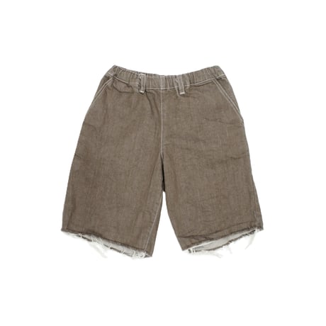 [MOUN TEN.] cutoff midi jeans / brown
