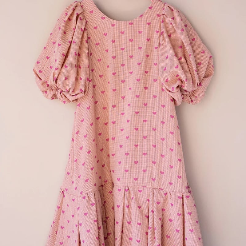 ワンピース Uhr Heart Mom Dress 3-4Y Uhr] Heart Mom Dress / Pink | Sun Sea Days