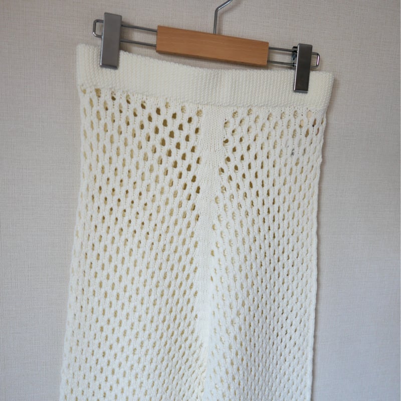 パンツ Uhr / Mesh Knit Pants Uhr/ウーア】Mesh Knit Pants：ニットパンツ（その他パンツ
