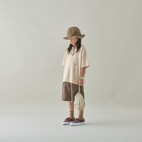 [MOUN TEN.] cutoff midi jeans / brown