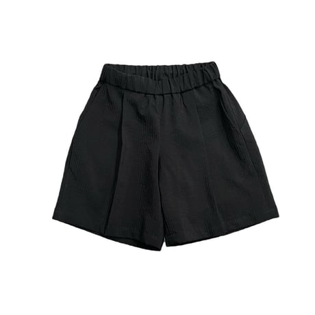 [MOUN TEN.] seersucker half pants / black