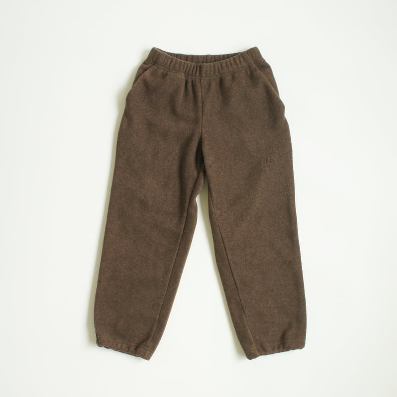 MOUN TEN.] melange fleece track pants / cocoa