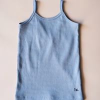 [Uhr] New Back Open Rib Camisole / Slate Blue