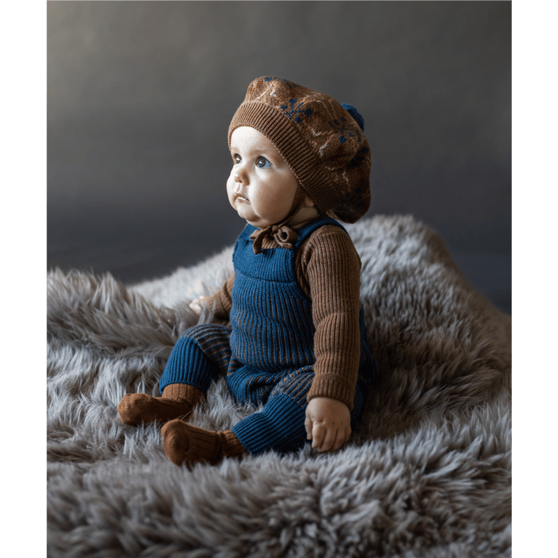 MABLI] TIRION DUNGAREES / AZURITE BLUE×PEACAN