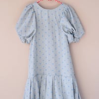 [Uhr] Heart Mom Dress / Light Blue