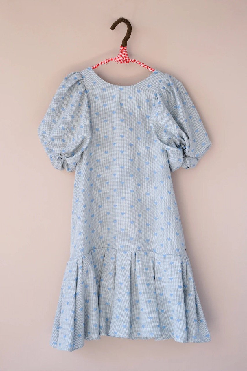 Uhr] Heart Mom Dress / Light Blue | Sun Sea Days