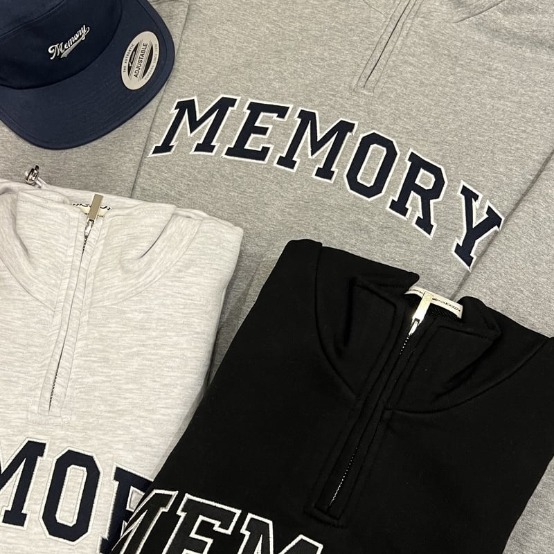 memory オリジナルハーフジップ 裏パイルver | #memory