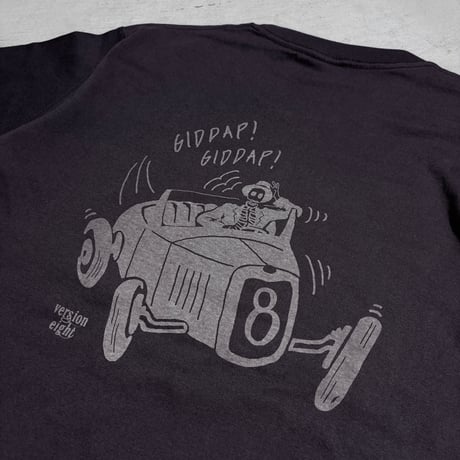 GIDDAP Tシャツ /スモークブラック