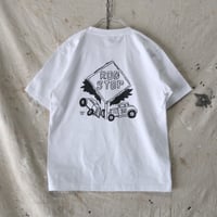 ROD STOP Tシャツ（バックプリント）/ ホワイト