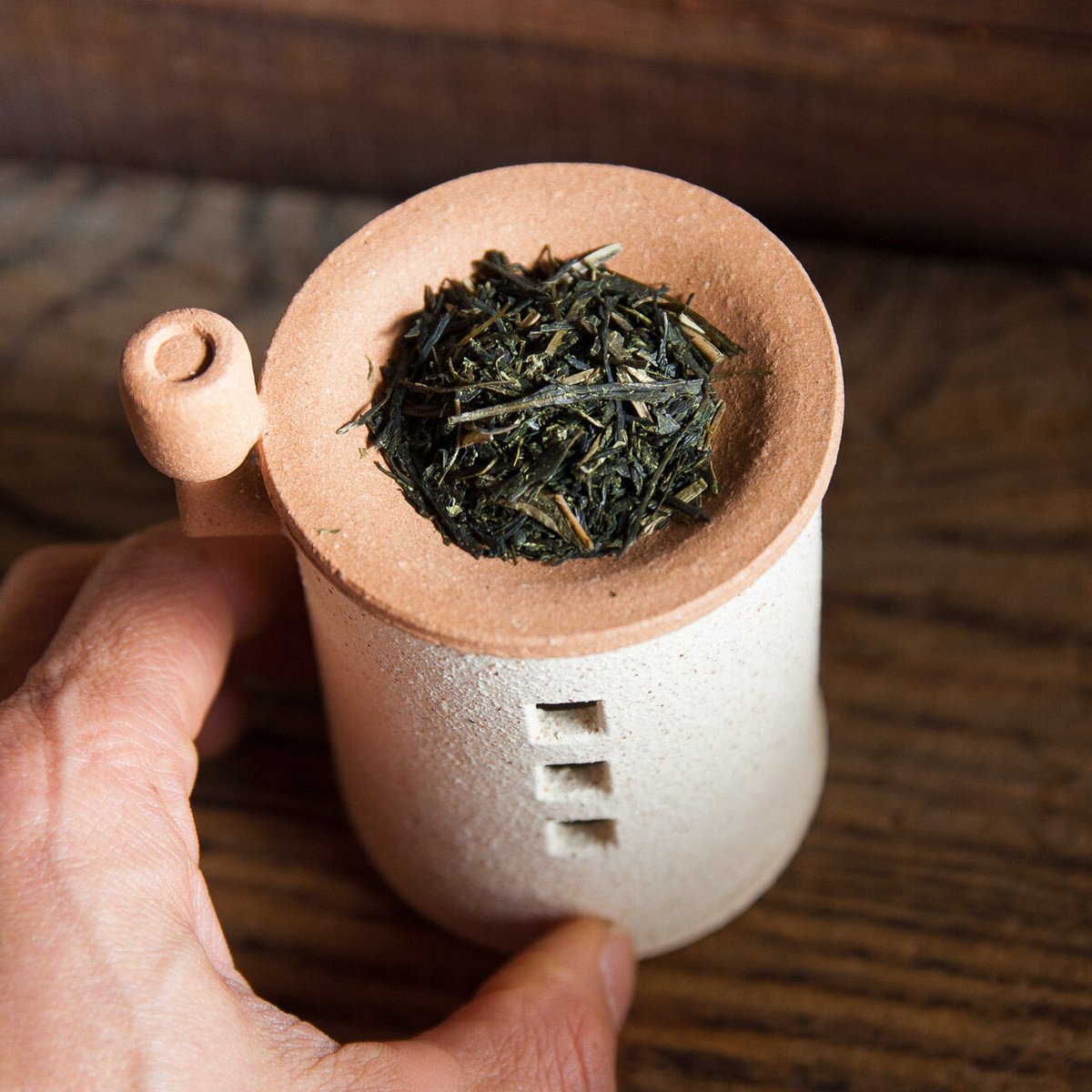 茶香炉（煙突おうち）- ミニ（シロ）※抗菌・消臭や風邪予防