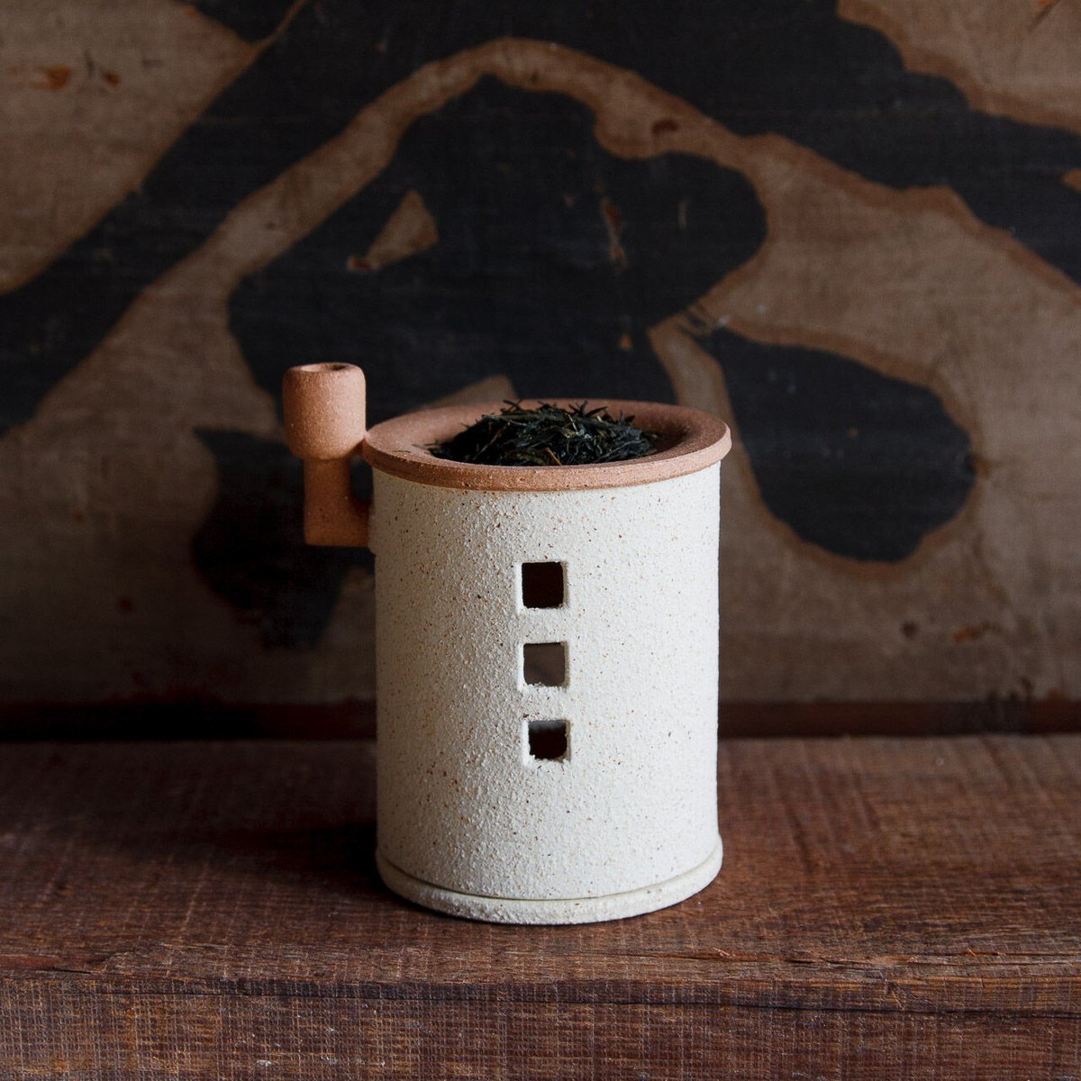 茶香炉（煙突おうち）- ミニ（シロ）※抗菌・消臭や風邪予防