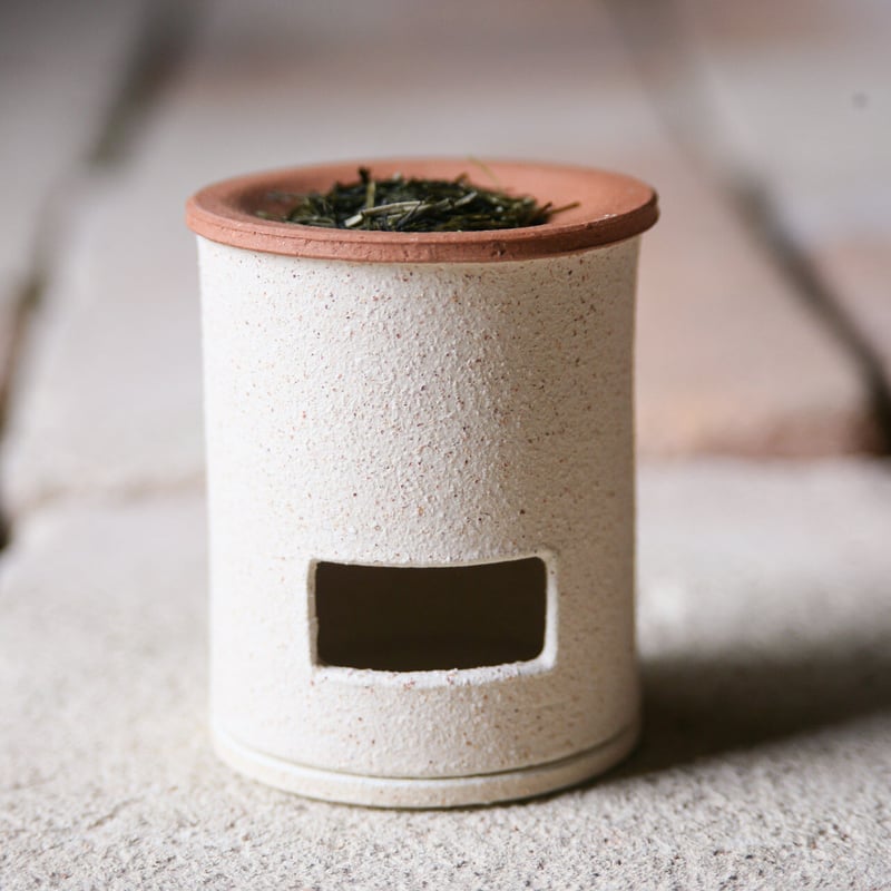 茶香炉（おうち）- ミニ（シロ）※抗菌・消臭や風邪 予防、睡眠