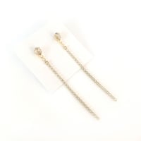 ティアドロップピアス (SILVER×GOLD)