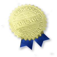 ForYouリボン型シール（青）100枚
