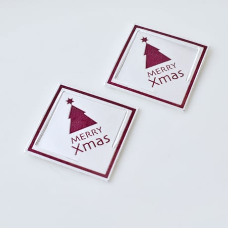 XF002【クリスマスピック　ツリーホイル】100枚入り
