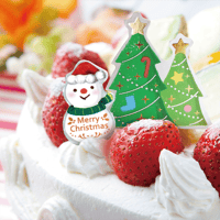 XSL_02【クリスマスホイルピック　スノーマン緑マフラー】100枚
