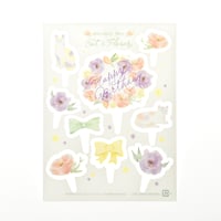 BDS_04【バースデーピック・Cat＆Flower】10シート