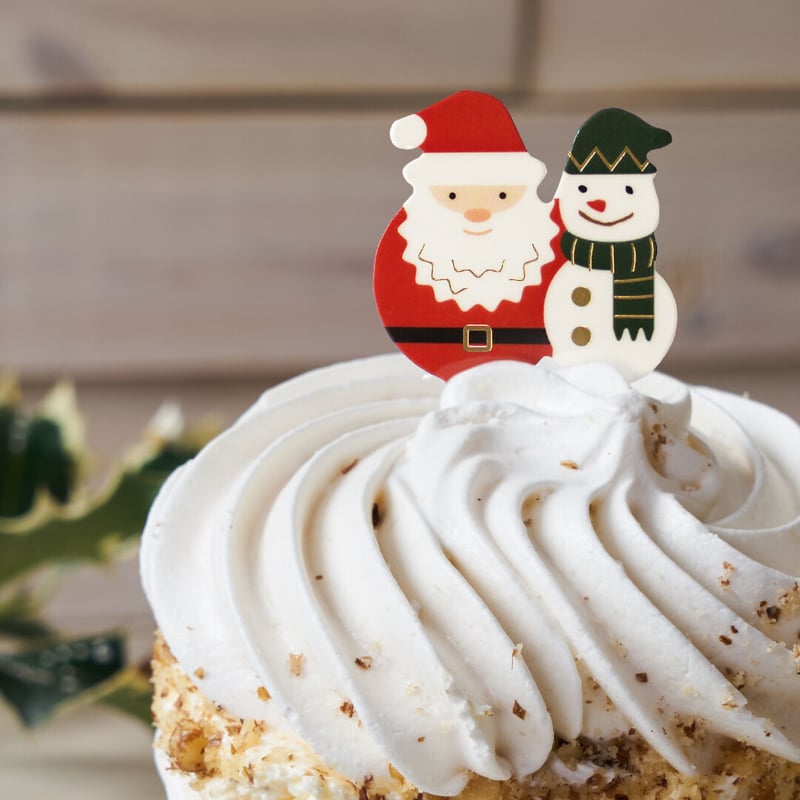 XC_16【クリスマスピック サンタ＆スノーマン緑】100枚 | シールと