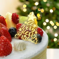 XT_14【クリスマス透明ピック　ツリー型ホロ】100枚