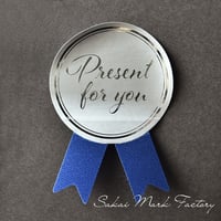 RIB_05【Present for youリボン付きシール】100枚