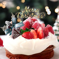 XT_11【クリスマス透明ピック(大)　ホロ箔】100枚