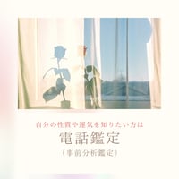 電話鑑定（事前分析）