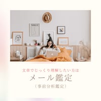 メール鑑定（事前分析）
