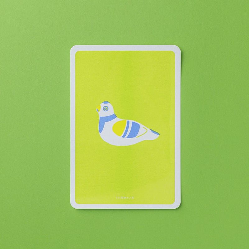 青森 下河原焼き人形のポストカード | kamitote