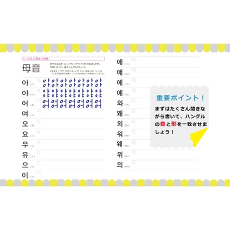 書いて覚える韓国語単語 入門編