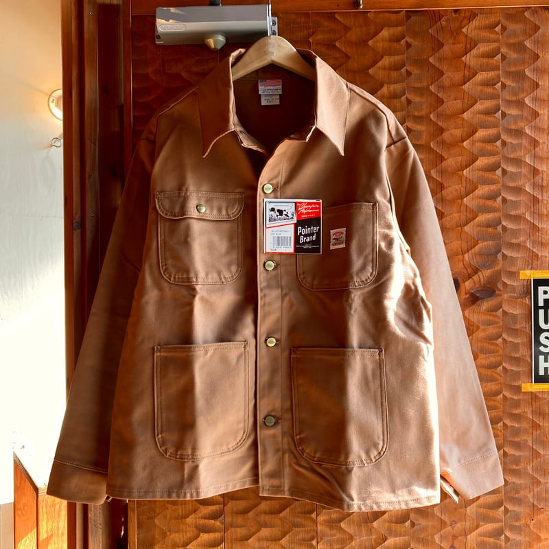 POINTER BRAND ダック カバーオール POINTER BRAND ブラウンダックカバーオール MADE IN USA 表記M