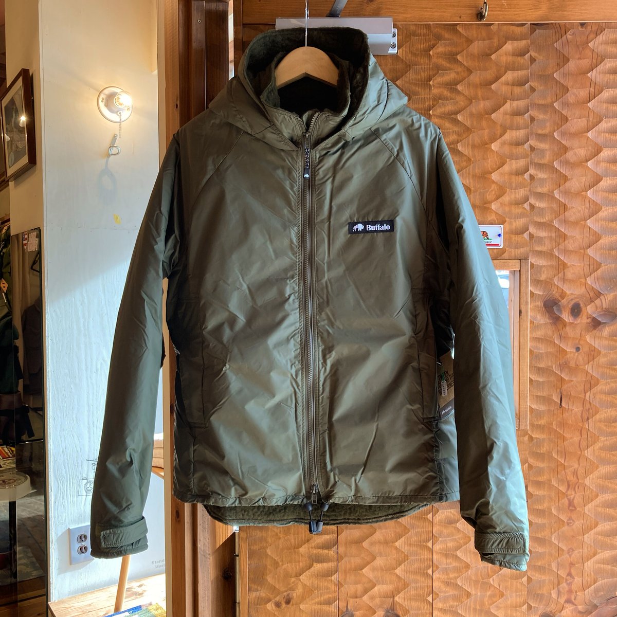 buffalo systems hooded belay jacket 黒 36