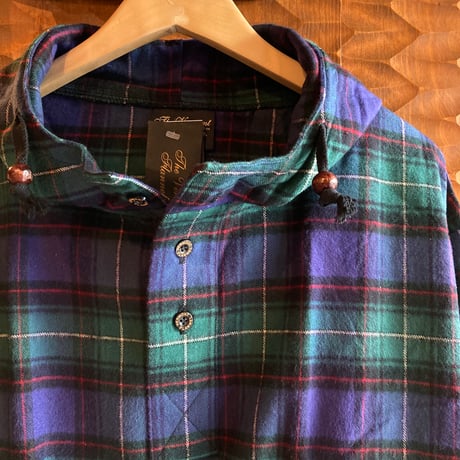 THE VERMONT FLANNEL COMPANY HOODED FLANNEL PULLOVER