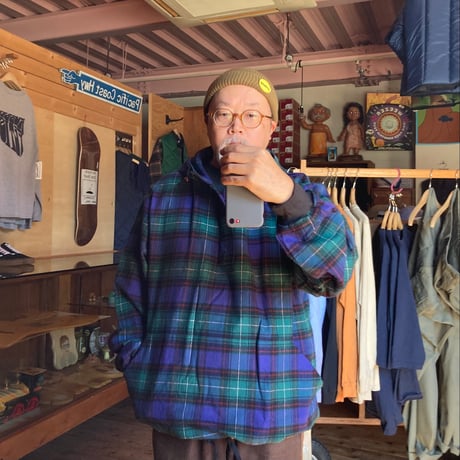 THE VERMONT FLANNEL COMPANY HOODED FLANNEL PULLOVER