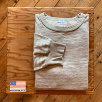 WALLA WALLA SPORT US MADE LT TERRY STRIPE RAGLAN SWEAT