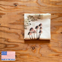 PRINTED IMAGE MUSHROOM BANDANNA