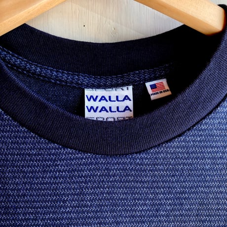 WALLA WALLA SPORT L/S JACQUARD STRIPE POCKET TEE