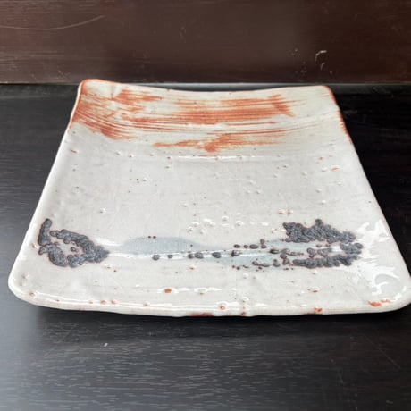 志野角皿5枚 志野焼 菓子皿 角皿5枚 茶道具 - メルカリ