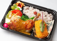 骨付き鶏もも肉のコンフィ弁当～マスタードソース～