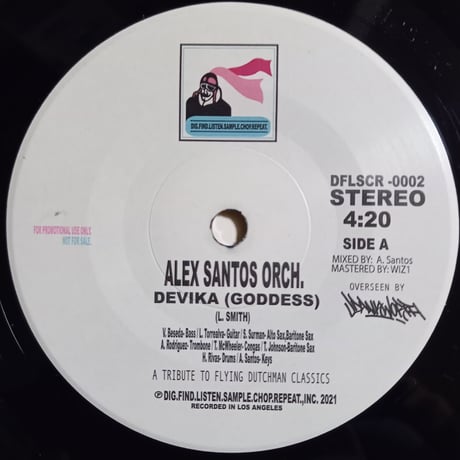 Alex Santos Orch. / Devika (Goddess) (Black Vinyl 7inch)