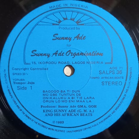King Sunny Ade & his african beats / Bobby  (LP)