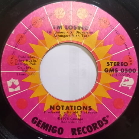 The  Notations / Think Before You Stop  (7inch)