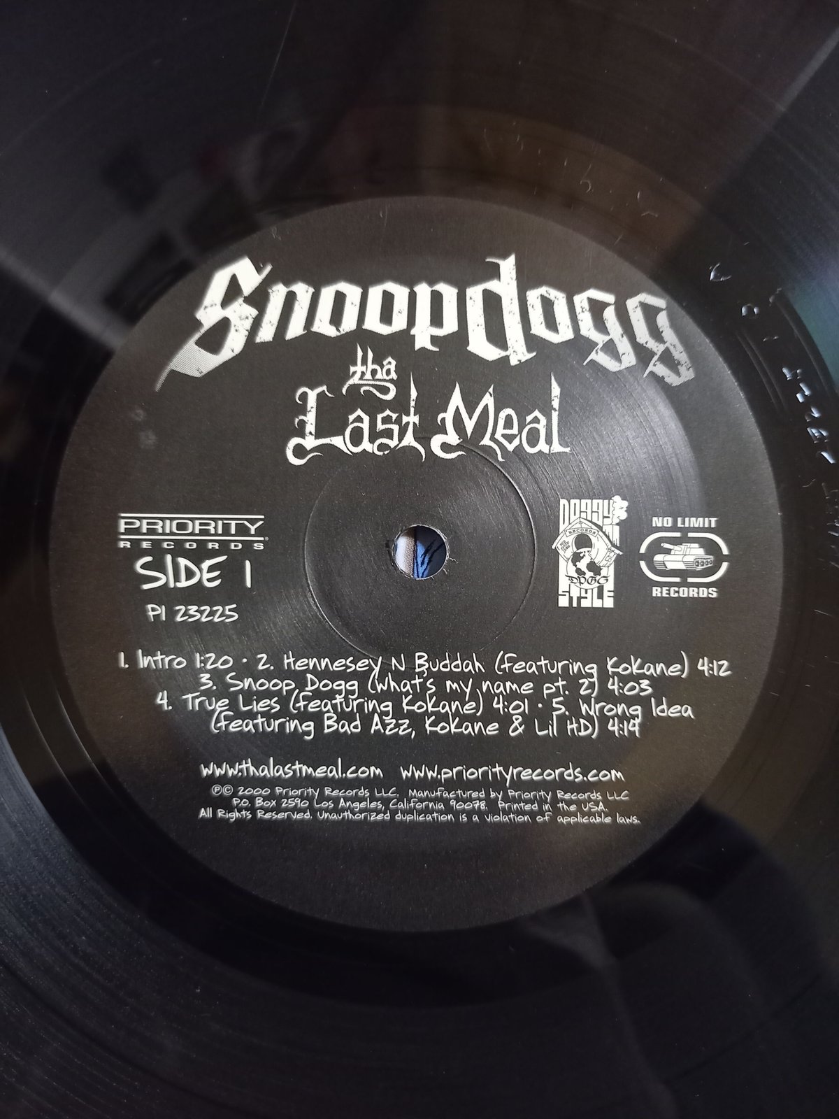 Snoop Dogg The Last Meal レコード
